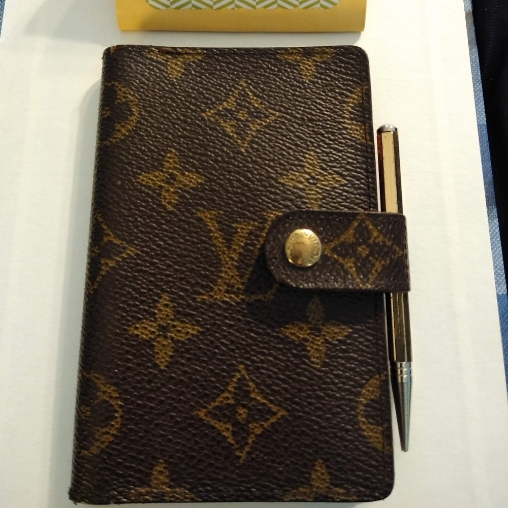 LV Mini Address Book Cover with LV Pencil